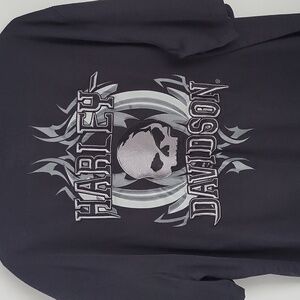 Harley Davidson Black Skull Shirt